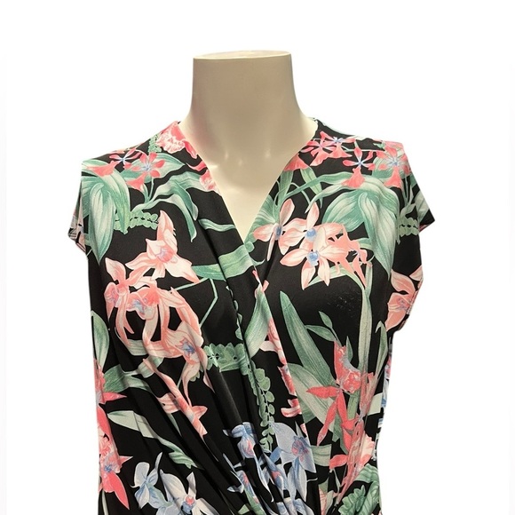 Tommy Bahama Black Floral Knot Dress - Picture 2 of 11